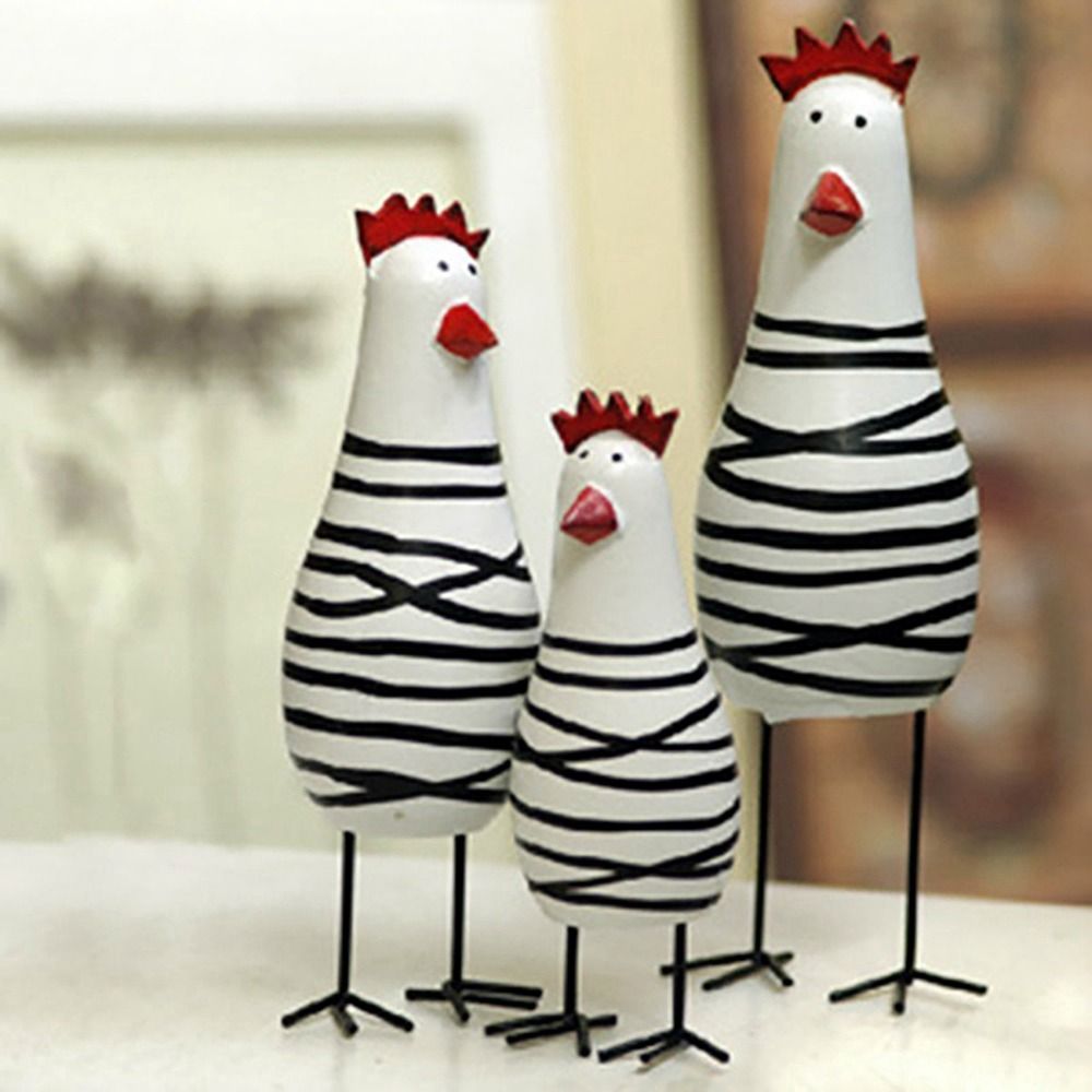 Wood Chisel Set - Statue de coq de dessin animé