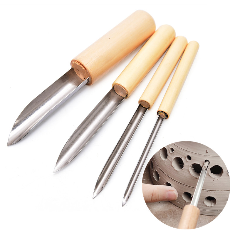 Outil de poterie perforateur 4 - Wood Chisel Set avis et prix